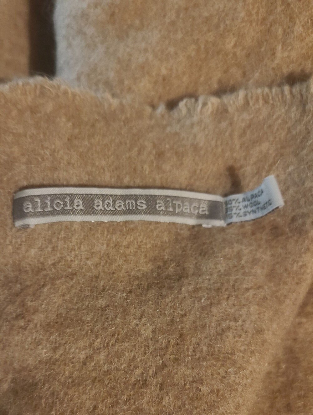 Alicia Adams Alpaca Canyon Throw Blanket in Camel Solid